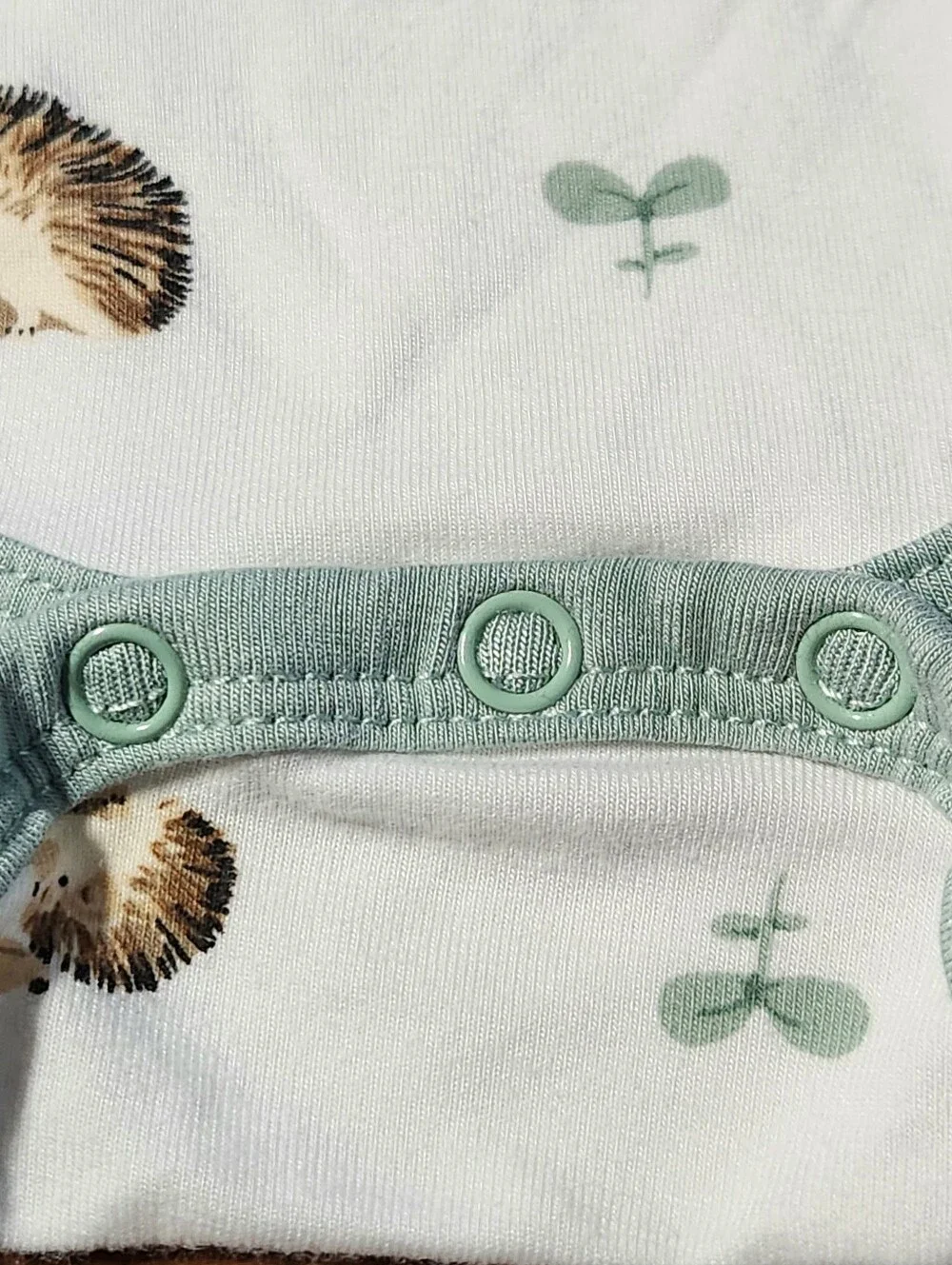 Kyte Baby Hedgehog Bamboo Bodysuit 0-3M Retired Woodland Print